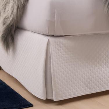 Imagem de Saia para Cama Box Solteiro Matelada Lindas em Poliéster Vários Tamanhos(Branco-Solteiro)