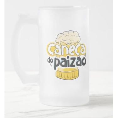 Imagem de Copo De Chopp Cerveja do Paizão Vidro Jateado 475ml