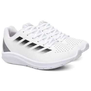 Imagem de Tênis Esportivo Masculino Leve Confortável 5 Cores Academia Corrida Treino Solado Borracha Tamanhos 37 ao 43 (Branco, BR, Adulto, Numérico, 40)