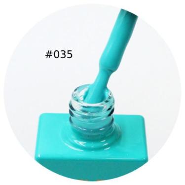 Imagem de Esmalte em gel helen color 15ml c/ anvisa -,  035 VERDE ÁGUA