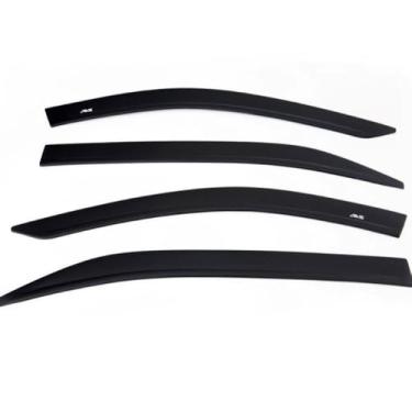Imagem de Auto Ventshade AVS 774037 defletor de janela lateral Ventvisor preto fosco perfil baixo, conjunto de 4 peças para Nissan Frontier Crew Cab 2005-2020