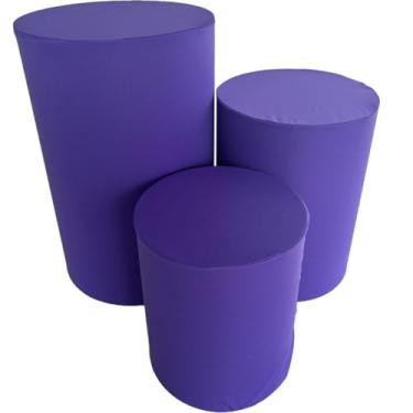 Imagem de Capa de Cilindro Para Decoração Festa Veste Fácil - Kit Capa Para Cilindro multicolorido(ROXO)
