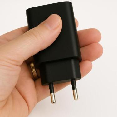 Imagem de Fonte Turbo Para Smartphone Tipo C - Design Preta - Mdm