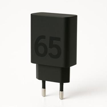 Imagem de Fonte Turbo Tipo C Preta Rápida Para Celular E Tablet - Mdm