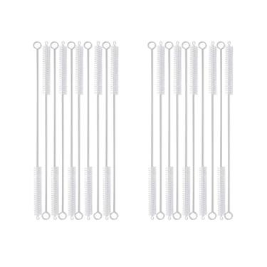 Imagem de KINGSEM Kit de escova de limpeza de palha, escova de canudo de 8 mm-10,6 polegadas para garrafa de água, copo com canudo, canudo de vidro, limpeza de pinos, limpeza de tubos, como filtro e ralo de pia