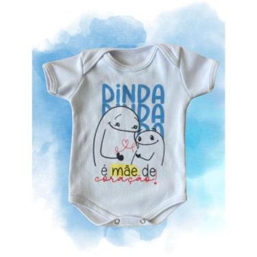 Imagem de Body Infantil Manga Curta Branco Temático Bebê Frase 100% Suedine - Sa