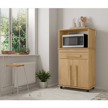 Imagem de Balcão Armário Multiuso Toronto 2 Portas 1 Gaveta Cinamomo