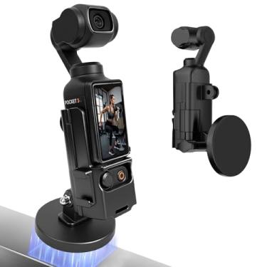 Imagem de Mechrig Adaptador de expansão magnética para DJI Osmo Pocket 3, suporte magnético com sapata, compatível com carros, grades e geladeiras