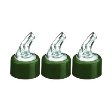 Imagem de 3x Bico Dosador De Azeite Vinagre 30mm P/Garrafas de 250ml e 500ml VERDE
