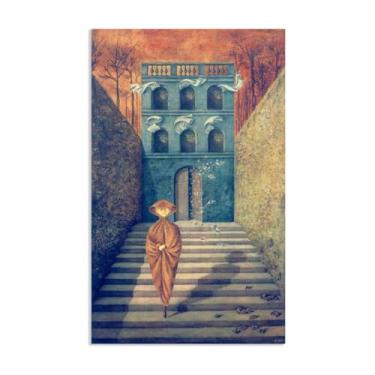 Imagem de SDYJ6GSW Remedios Varo impressões em tela arte de parede quebrando pinturas famosas em tela pôsteres de surrealismo Imagem para quarto decoração de casa Remedios Varo decoração de parede 120 x 70 cm