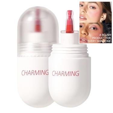 Imagem de Blush Veludo - Blush em creme suave durante todo o dia para bochechas,Cosméticos de contorno feminino para casa, reuniões, encontros, viagens, trabalho, compras Thaely