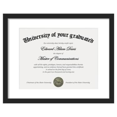 Imagem de Porta-retratos Diploma Frame upsimple 11x14 preto, 1 pacote - upsimple