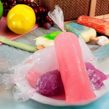 Imagem de Eitonbu Pacote de negócios 7,6 cm x 30,5 cm Sacos de molde de picolé de gelo estilo mexicano/sacos para fazer Vikingos/Marcianos/Bolis de Hielo/charamuscas/Hielitos (200)