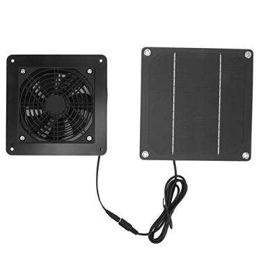 Imagem de Asixxsix Kit de Ventilador do Painel Solar, Ventilador de Exaustão Movido a 10W do Painel Solar, 4,7x4.7 "ventiladores de Alta Velocidade Com Energia Com Cabo de 59,1 Polegadas,
