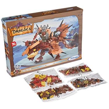 Imagem de Blocos de Montar - 263 Peças - Dragão Dourado - Xalingo 11821