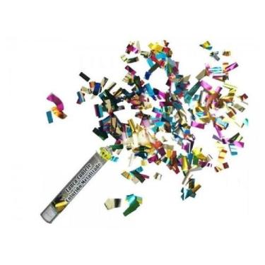 Imagem de Lança Confete Colorido Metalizado 30cm - OUTRAS MARCAS