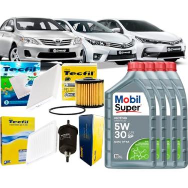 Imagem de Kit Revisão Troca Óleo 5w30 Corolla 1.8 2.0 2010/2019