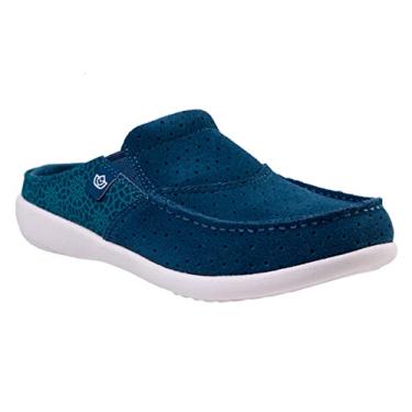 Imagem de Spenco Mosaico feminino Siesta Slide, Azul-petróleo Egeu, 8 Wide