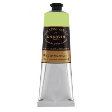 Imagem de Charvin Tintas acrílicas para artistas extrafinos tubo de tinta de 150 ml - verde absinto