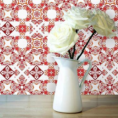 Imagem de Adesivo de Azulejo Vermelho Santana 20x20 cm com 24un