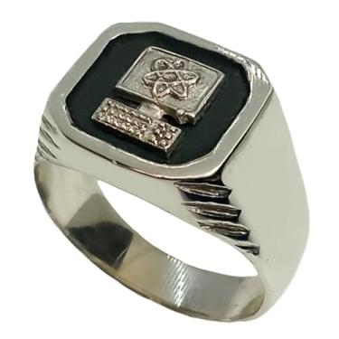 Imagem de Anel de Formatura em Prata 950, Computação e Informática, 15mm, com caixa de veludo (29)