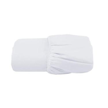 Imagem de Lençol Queen com Elástico Avulso Percal 400 Fios 100% Algodão Acetinad