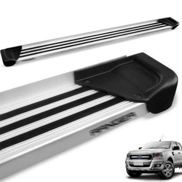 Imagem de Estribo Lateral Ranger CD 2013 a 2020 Aluminio Natural A1 - Gtnox
