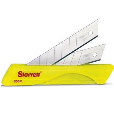 Imagem de Jogo de Lâminas para Estilete 18mm 10 Peças com Estojo - KS06R-1 - STARRETT