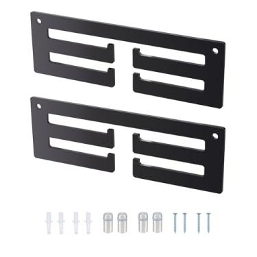 Imagem de ZJRDYYK Moldura de suporte de medalha, 2 unidades, 3 fileiras, medalhas esportivas para futebol, hóquei, corrida, 30 x 10 cm, fácil de instalar