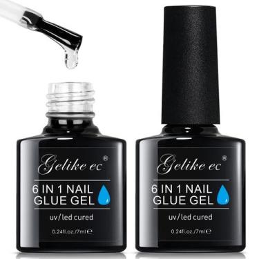 Imagem de Gel de cola para unhas Gelike EC 6 em 1 para unhas de acrílico de long