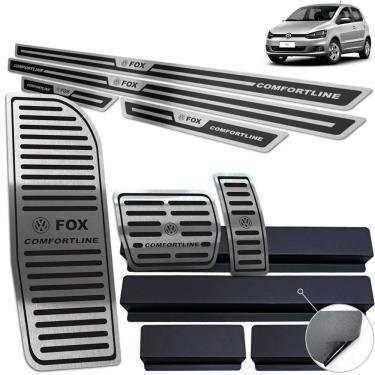 Imagem de Descanso Pedaleira Auto Soleira Fox Comfortline 14 20 Preto
