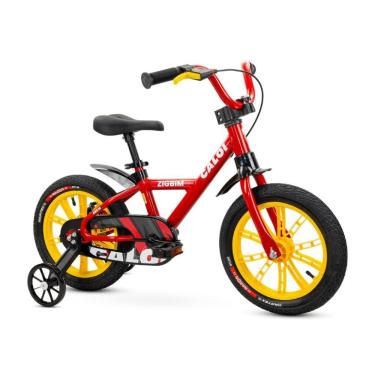 Imagem de Bicicleta Infantil Zigbim Caloi Aro 14 Vermelho - Nathor