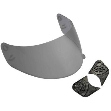 Imagem de Kit reparo fixação + viseira fumê capacete ebf eox new spark