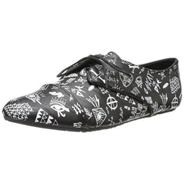 Imagem de Volcom Oxford feminino de uma maneira, Preto/branco, 9