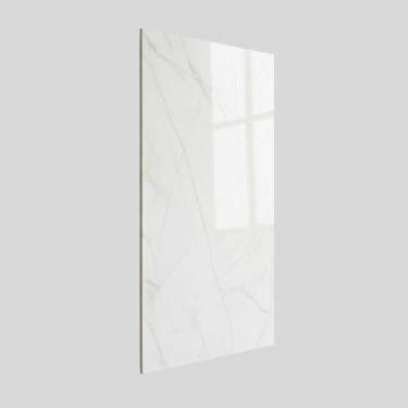Imagem de Kit 10 Placa Mármore Branco Adesivo 3d Parede Lavável Porcelanato Auto Colante