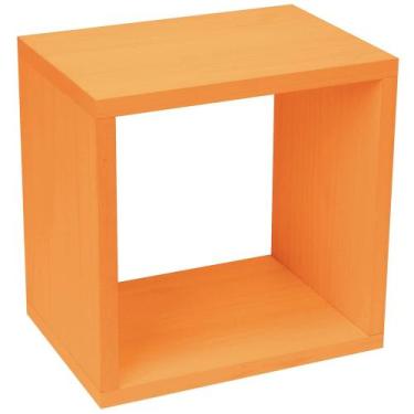 Imagem de Cubo Madeira Tramontina - Prateleira Estante - Amarelo Tramontina