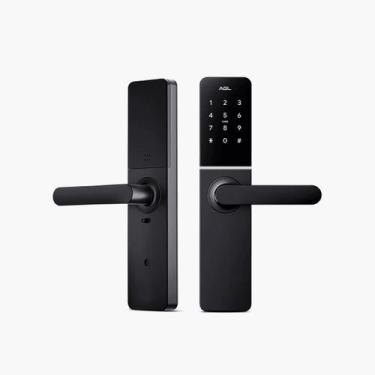 Imagem de Fechadura Digital H20 Black Wifi AGL Abertura Senha Tag App