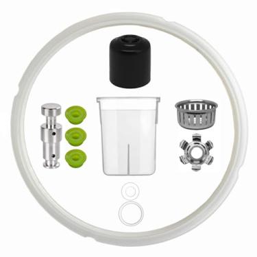 Imagem de Pnltae Peças de reposição para Instant Pot Duo/Duo Plus 8 Qt, Duo Nova 8 Quart e Ultra 80 8Qt, Inclui alça de liberação de vapor, anel de vedação, válvula flutuante, protetor antibloqueio e copo