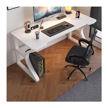 Imagem de AKALNNB Mesa de mesa de PC mesa de casa quarto mesa de escritório mesa de escritório mesa de jogos (cor: ouro, tamanho: 120 cm) (C 80)