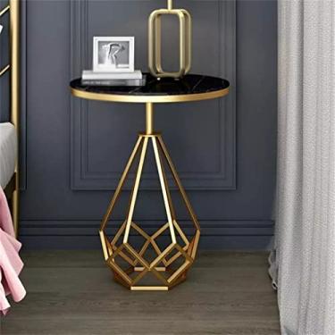 Imagem de Mesa de centro sofá lateral sala de estar pequena mesa de centro mesa de cabeceira mesa redonda nórdica (cor: D, tamanho: 40 * 62 cm) (E 40 * 62 cm)