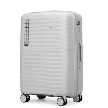 Imagem de Mala Grande 32kg Viagem em Polipropileno Anti Impacto Zíper Anti Furto Rodas 360º - Portland - Allabard