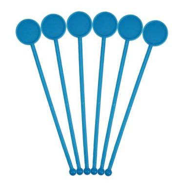 Imagem de Mexedor de Drink 18,5cm Azul Neon Para Festas 20 Unidades - Russo Art