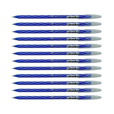 Imagem de Kit com 12 Canetas Esferográfica Cis Spiro Azul - SERTIC