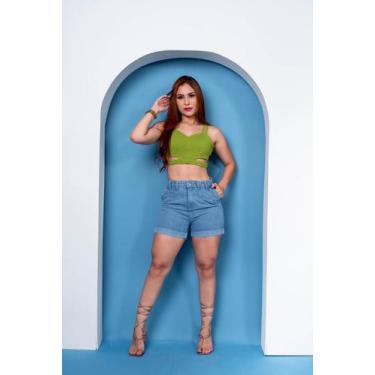 Imagem de Short jeans cintura alta - Suzana Queiroz jeans