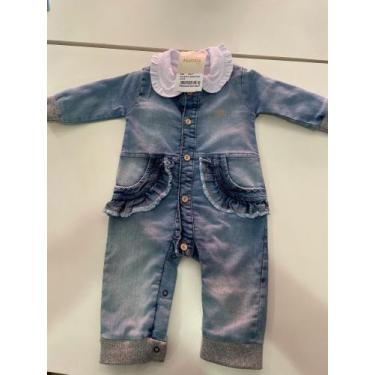 Imagem de Macacão jeans feminino julia - Kalita kids