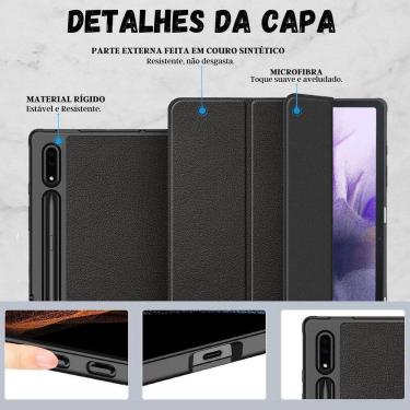 Imagem de Capinha Magnética Slot Caneta Para Tab S7 Fe 12.4 + Película