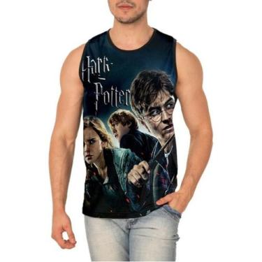 Imagem de Camiseta Regata Harry Potter Full Print Ref:402 - smoke, Preto, G