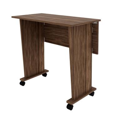 Imagem de Mesa com rodizio para Escritório Home Office ME4117 MDP Nogal - Gran Belo