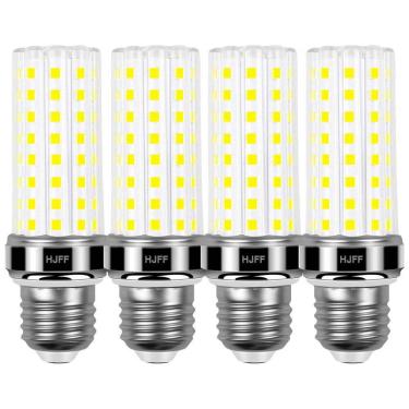 Imagem de Lâmpadas LED 20W (4 un) 2500 lúmens 6000K luz branca fria, soquete E26/E27, equivalente 200W, para ventilador, casa, garagem, galpão?,HJFF