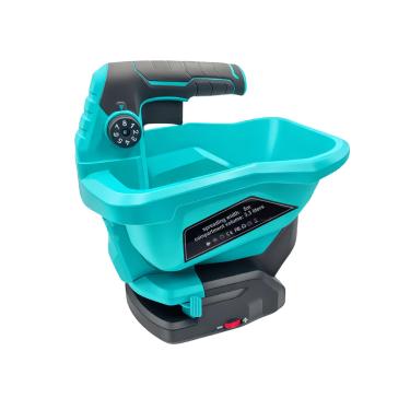 Imagem de Evylnorrs Espalhador portátil compatível com bateria Makita 18 V, 3,3 L, regulação de velocidade de 6 estágios, espalhador manual sem fio para fertilizantes, sementes, solo ou sal (bateria não